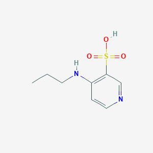 molecular formula C8H12N2O3S B13023941 4-(Propylamino)pyridine-3-sulfonic acid 
