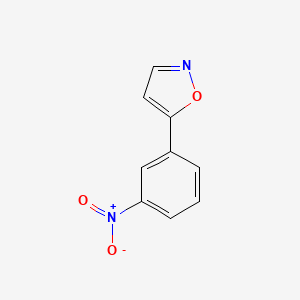 molecular formula C9H6N2O3 B1302396 5-(3-Nitrophenyl)isoxazole CAS No. 126633-02-1