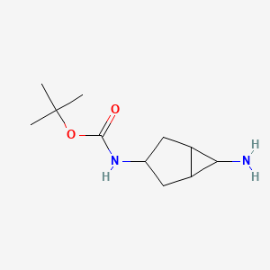 molecular formula C11H20N2O2 B13023972 tert-Butyl (6-aminobicyclo[3.1.0]hexan-3-yl)carbamate 