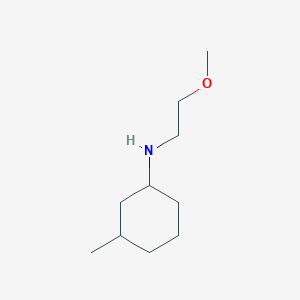 molecular formula C10H21NO B13023977 N-(2-methoxyethyl)-3-methylcyclohexan-1-amine 