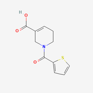 molecular formula C11H11NO3S B13024001 1-(Thiophene-2-carbonyl)-1,2,5,6-tetrahydropyridine-3-carboxylic acid 