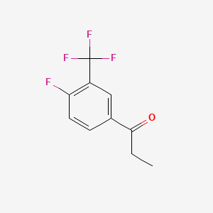 1-[4-Fluoro-3-(trifluoromethyl)phenyl]propan-1-one