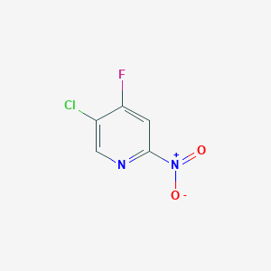 molecular formula C5H2ClFN2O2 B13024133 5-Chloro-4-fluoro-2-nitropyridine 