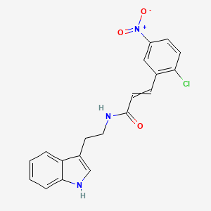 (E)-3-(2-chloro-5-nitrophenyl)-N-[2-(1H-indol-3-yl)ethyl]-2-propenamide