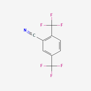 molecular formula C9H3F6N B1302422 2,5-Bis(trifluoromethyl)benzonitrile CAS No. 51012-27-2