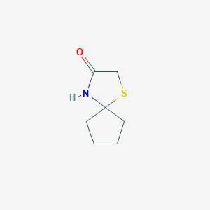 molecular formula C7H11NOS B1302426 1-Thia-4-azaspiro[4.4]nonan-3-one CAS No. 72752-82-0