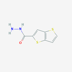 molecular formula C7H6N2OS2 B1302434 Thieno[3,2-b]thiophene-2-carbohydrazide CAS No. 685114-87-8
