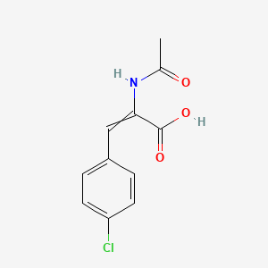 molecular formula C11H10ClNO3 B1302436 2-Acetamido-3-(4-chlorophenyl)acrylic acid 