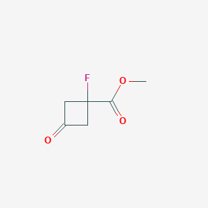 molecular formula C6H7FO3 B13024431 Methyl 1-fluoro-3-oxocyclobutane-1-carboxylate CAS No. 2166791-63-3