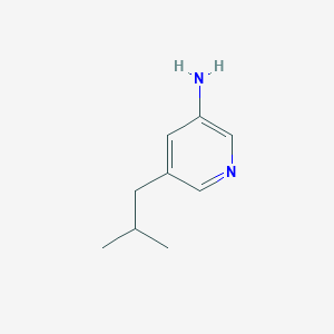 molecular formula C9H14N2 B13024447 5-Isobutylpyridin-3-amine 