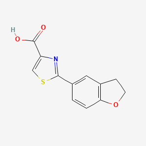 2-(2,3-Dihydro-1-benzofuran-5-yl)-1,3-thiazole-4-carboxylic acid