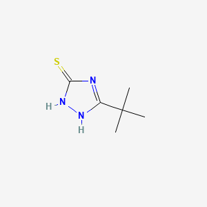 molecular formula C6H11N3S B1302460 5-tert-butyl-4H-1,2,4-triazole-3-thiol CAS No. 38449-51-3