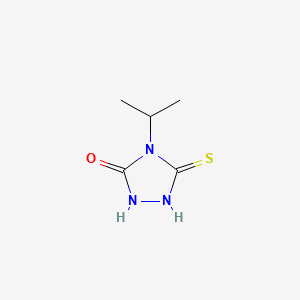 molecular formula C5H9N3OS B1302464 4-isopropyl-5-mercapto-4H-1,2,4-triazol-3-ol CAS No. 53065-47-7