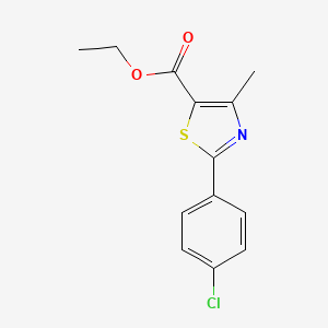 Ethyl 2-(4-chlorophenyl)-4-methyl-1,3-thiazole-5-carboxylate