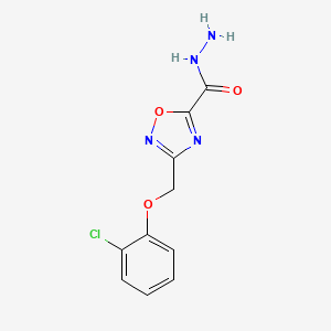 3-[(2-Chlorophenoxy)methyl]-1,2,4-oxadiazole-5-carbohydrazide
