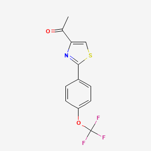1-{2-[4-(Trifluoromethoxy)phenyl]-1,3-thiazol-4-yl}ethan-1-one