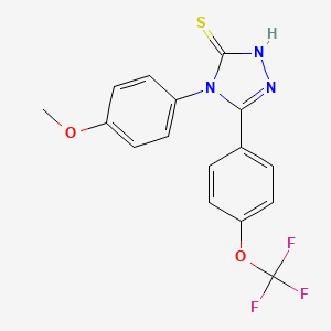 4-(4-Methoxyphenyl)-5-[4-(trifluoromethoxy)phenyl]-4H-1,2,4-triazole-3-thiol