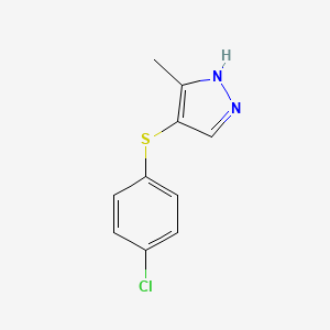 4-((4-Chlorophenyl)thio)-3-methyl-1H-pyrazole