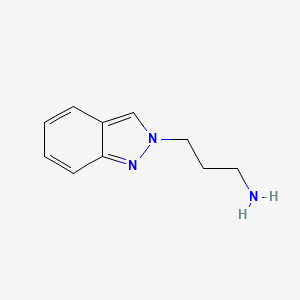 molecular formula C10H13N3 B13024897 3-(2H-Indazol-2-yl)propan-1-amine 