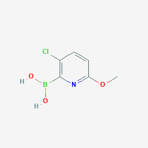 molecular formula C6H7BClNO3 B13024999 B-(3-chloro-6-methoxy-2-pyridinyl)Boronic acid 