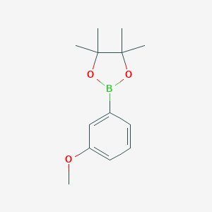 molecular formula C13H19BO3 B130250 2-(3-甲氧基苯基)-4,4,5,5-四甲基-1,3,2-二氧杂硼环丁烷 CAS No. 325142-84-5