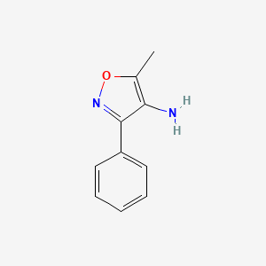 molecular formula C10H10N2O B1302502 5-Methyl-3-phenyl-4-isoxazolamine CAS No. 21169-65-3