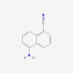 molecular formula C11H8N2 B1302510 5-氨基-1-萘腈 CAS No. 72016-73-0