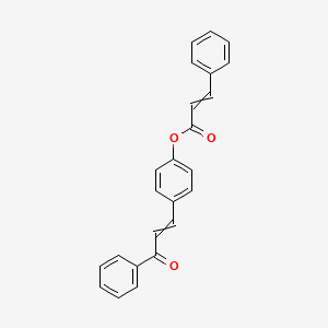 molecular formula C24H18O3 B1302515 4-(3-Oxo-3-phenyl-1-propenyl)phenyl 3-phenylacrylate 