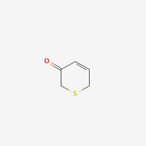 molecular formula C5H6OS B13025291 2H-Thiopyran-3(6H)-one CAS No. 29431-30-9
