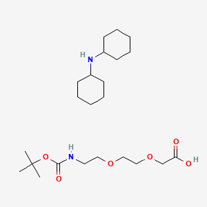 molecular formula C23H44N2O6 B1302544 Dicyclohexylamine 2,2-dimethyl-4-oxo-3,8,11-trioxa-5-azatridecan-13-oate CAS No. 560088-79-1