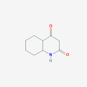 molecular formula C9H13NO2 B13025502 Hexahydroquinoline-2,4(1H,3H)-dione 