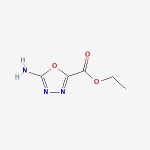 molecular formula C5H7N3O3 B1302569 Ethyl 5-amino-1,3,4-oxadiazole-2-carboxylate CAS No. 4970-53-0