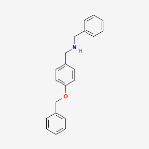 molecular formula C21H21NO B1302570 N-Benzyl-1-(4-(benzyloxy)phenyl)methanamine CAS No. 69875-83-8
