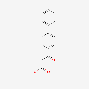 molecular formula C16H14O3 B1302574 Methyl 3-biphenyl-4-yl-3-oxopropanoate CAS No. 56216-10-5