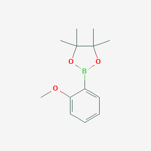 molecular formula C13H19BO3 B130259 2-(2-Methoxyphenyl)-4,4,5,5-tetramethyl-1,3,2-dioxaborolane CAS No. 190788-60-4