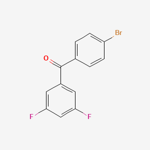 molecular formula C13H7BrF2O B1302590 4-Bromo-3',5'-difluorobenzophenone CAS No. 844879-03-4