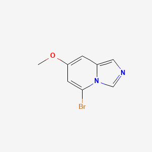 molecular formula C8H7BrN2O B13025950 5-Bromo-7-methoxyimidazo[1,5-a]pyridine 