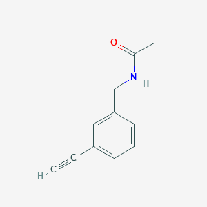 molecular formula C11H11NO B13025988 N-(3-Ethynylbenzyl)acetamide 