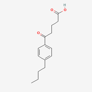 molecular formula C15H20O3 B1302618 5-(4-n-Butylphenyl)-5-oxovaleric acid CAS No. 97678-95-0