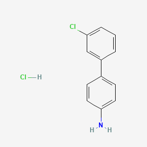 molecular formula C12H11Cl2N B1302632 3'-Chloro-[1,1'-biphenyl]-4-amine hydrochloride CAS No. 811842-60-1