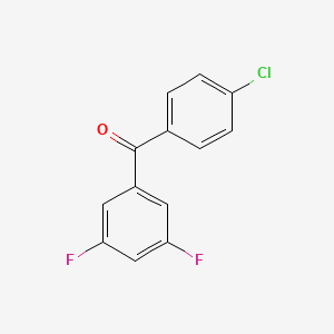 molecular formula C13H7ClF2O B1302635 4-Chloro-3',5'-difluorobenzophenone CAS No. 746651-99-0