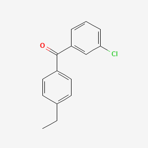 molecular formula C15H13ClO B1302641 3-Chloro-4'-ethylbenzophenone CAS No. 82520-41-0
