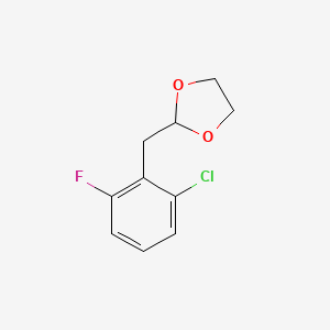 1-Chloro-3-fluoro-2-(1,3-dioxolan-2-ylmethyl)benzene