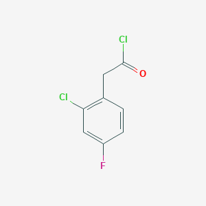 molecular formula C8H5Cl2FO B1302646 (2-Chloro-4-fluorophenyl)acetyl chloride CAS No. 676348-45-1