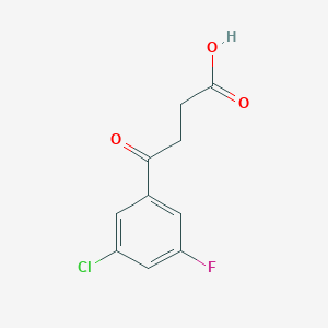molecular formula C10H8ClFO3 B1302648 4-(3-Chloro-5-fluorophenyl)-4-oxobutyric acid CAS No. 845790-47-8