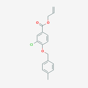 molecular formula C18H17ClO3 B13026536 Allyl 3-chloro-4-((4-methylbenzyl)oxy)benzoate 