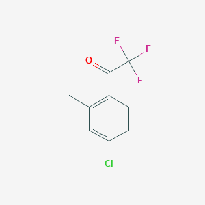 molecular formula C9H6ClF3O B1302659 4'-Chloro-2'-methyl-2,2,2-trifluoroacetophenone CAS No. 845823-13-4
