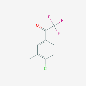 molecular formula C9H6ClF3O B1302660 4'-Chloro-3'-methyl-2,2,2-trifluoroacetophenone CAS No. 286017-71-8