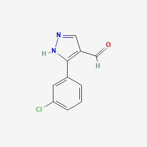 3-(3-Chlorophenyl)-1h-pyrazole-4-carbaldehyde