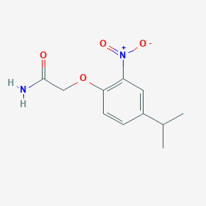 molecular formula C11H14N2O4 B13026651 2-(4-Isopropyl-2-nitrophenoxy)acetamide 